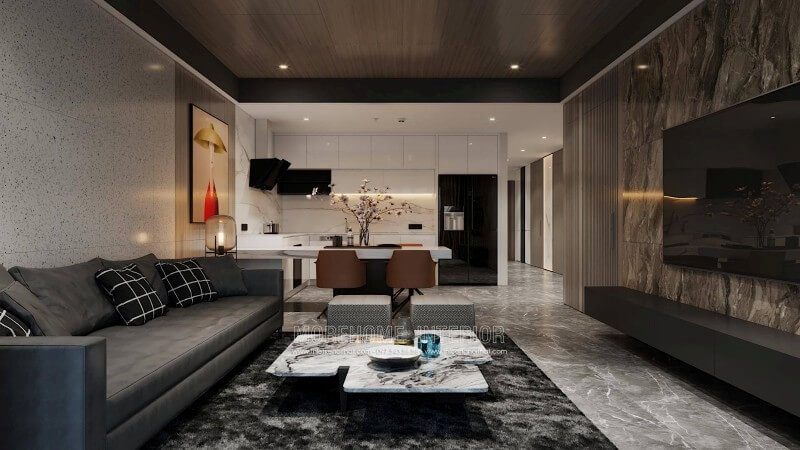 Việc trang trí nội thất phòng khách của căn hộ hiện đại là rất quan trọng.